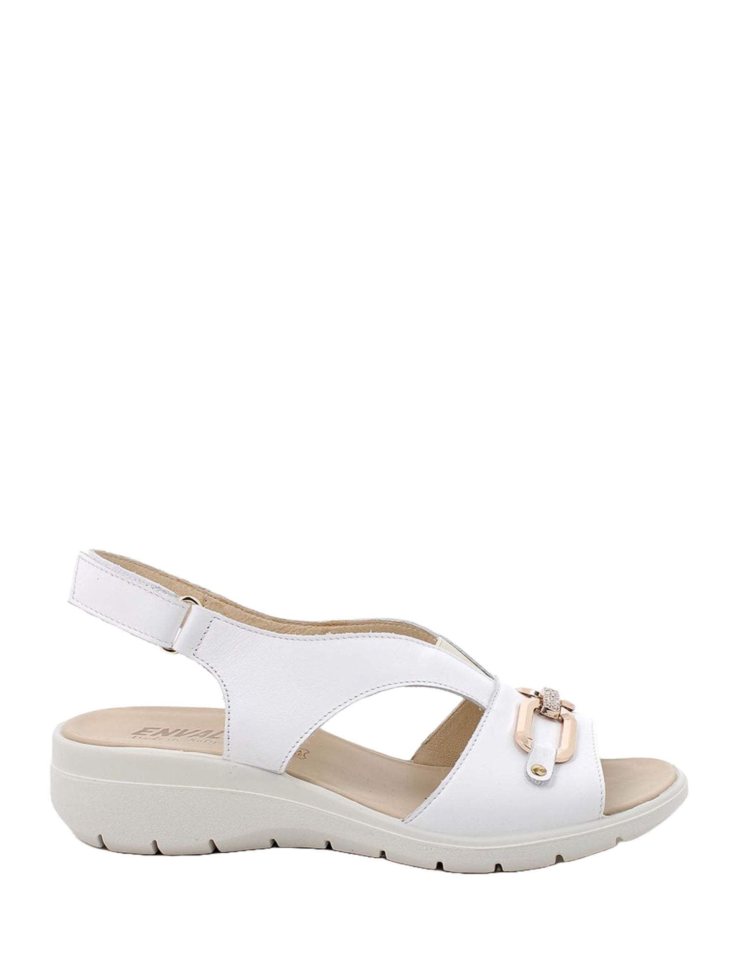 Sandali con strappi Bianco Enval