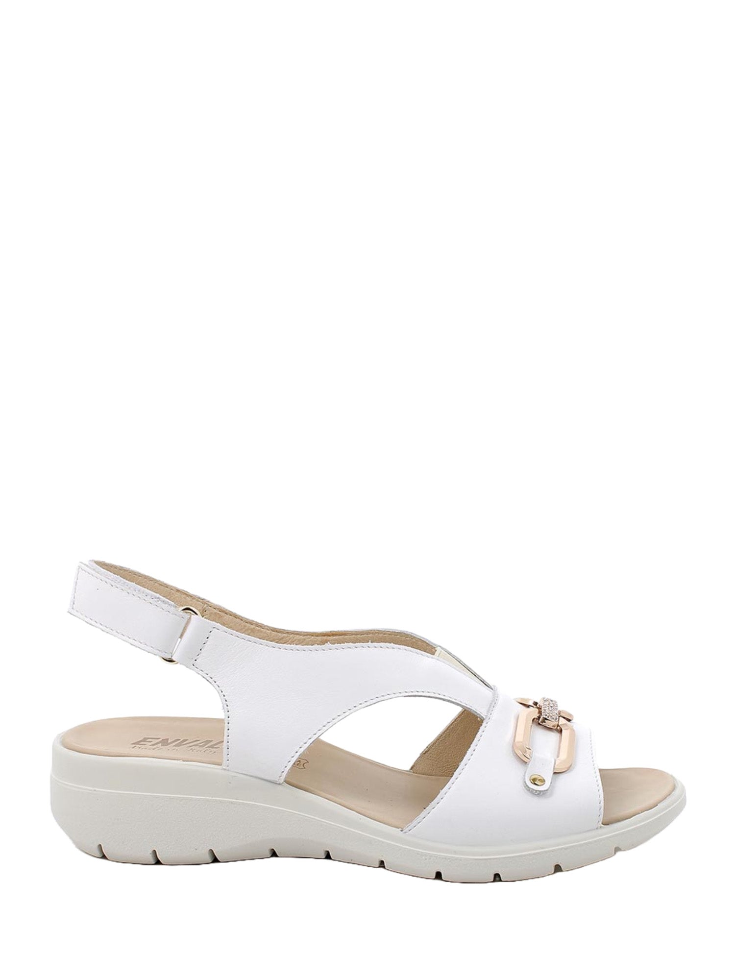 Sandali con strappi Bianco Enval