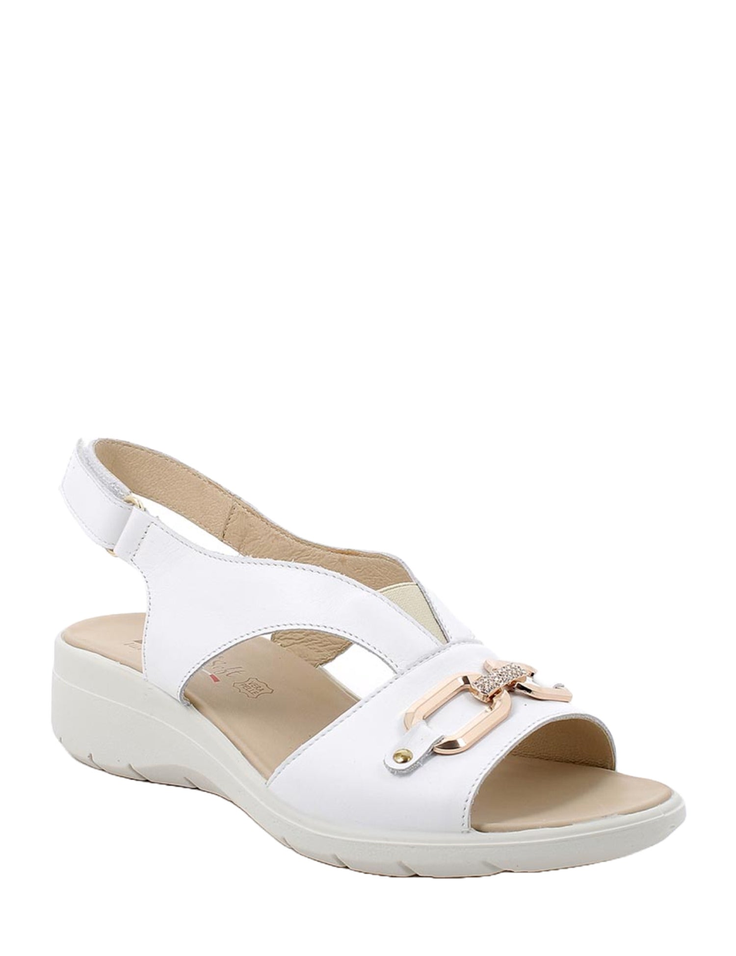 Sandali con strappi Bianco Enval