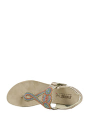 Sandali con strappi Beige Enval