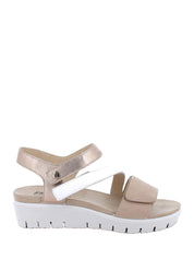Sandali con strappi Beige Enval