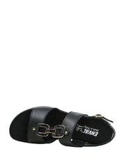 Sandali zeppa Nero Enval