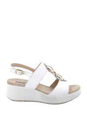 Sandali zeppa Bianco Enval