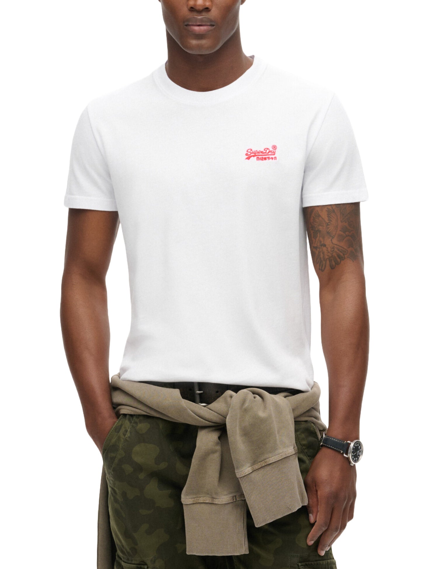 T-shirt Bianco Superdry