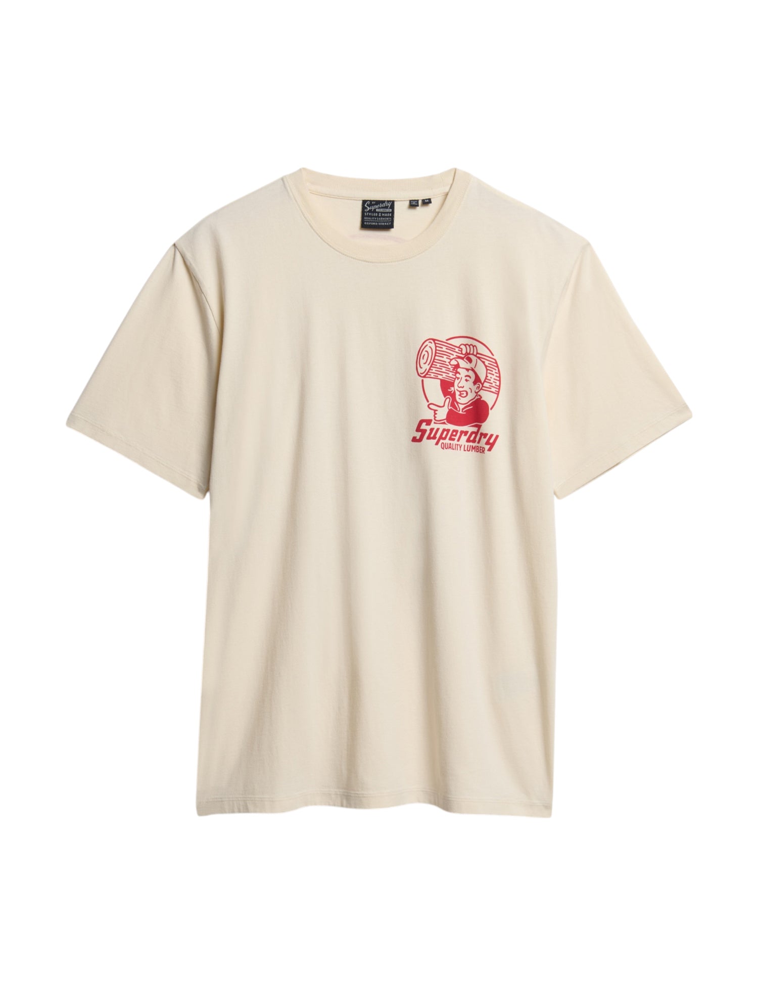 T-shirt Avorio Superdry