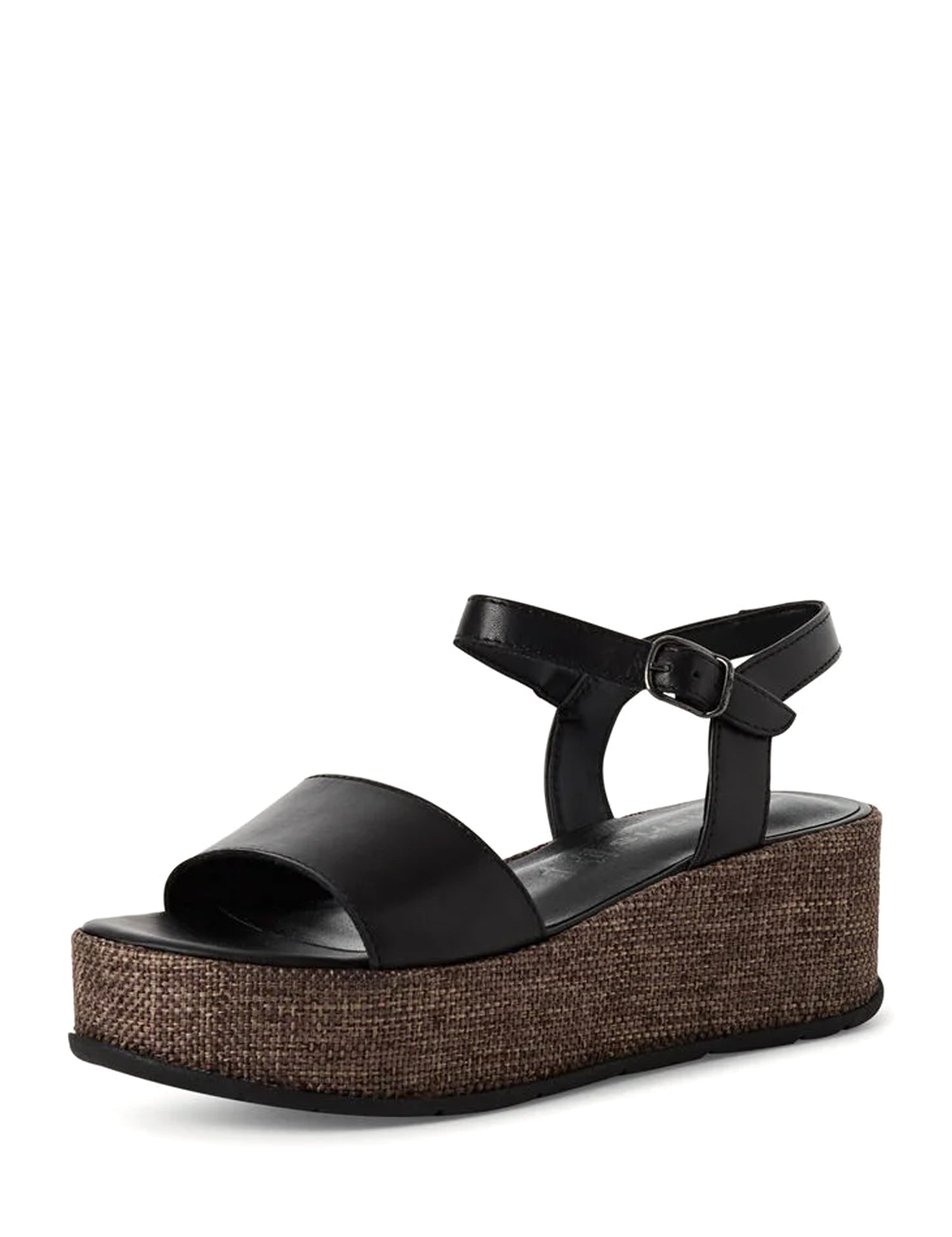 Sandali zeppa Nero Tamaris