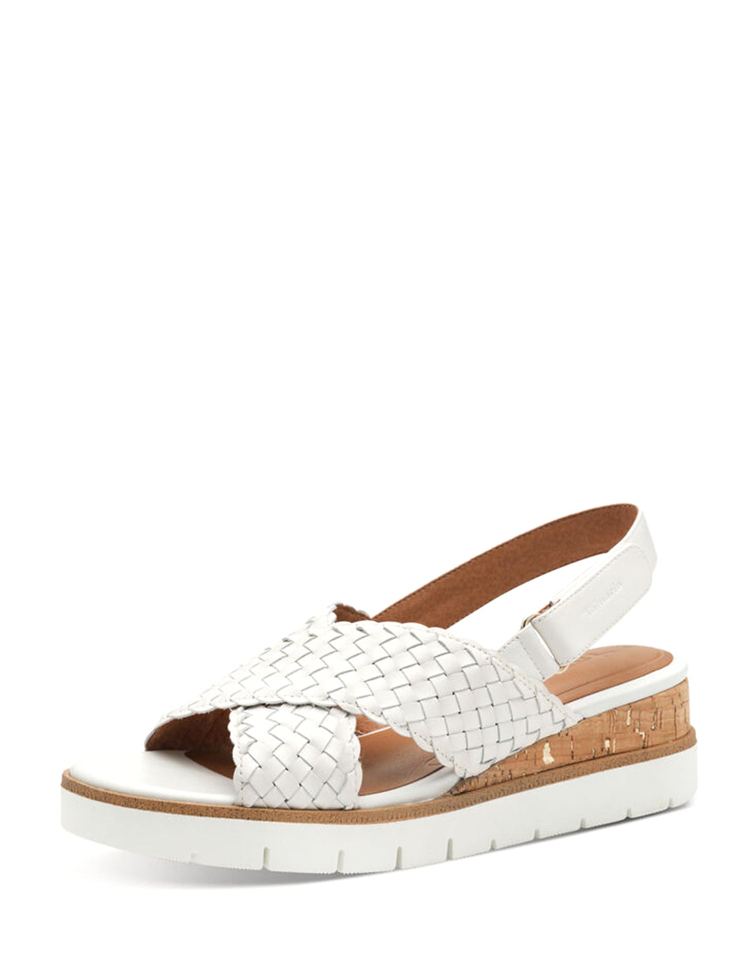 Sandali zeppa Bianco Tamaris