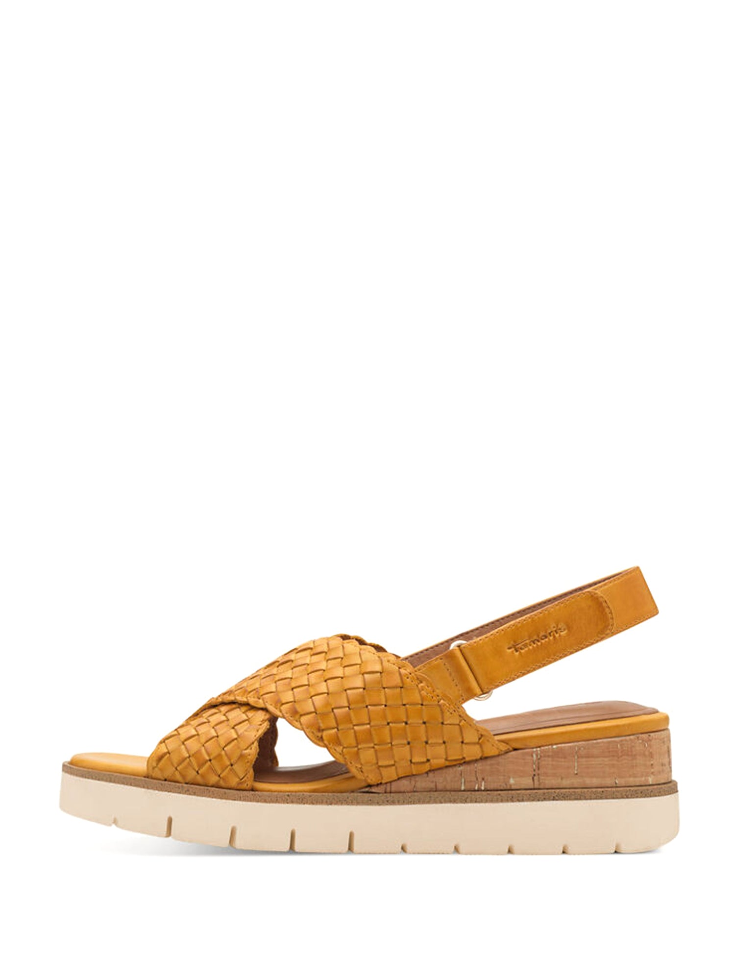 Sandali zeppa Giallo Tamaris