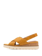 Sandali zeppa Giallo Tamaris