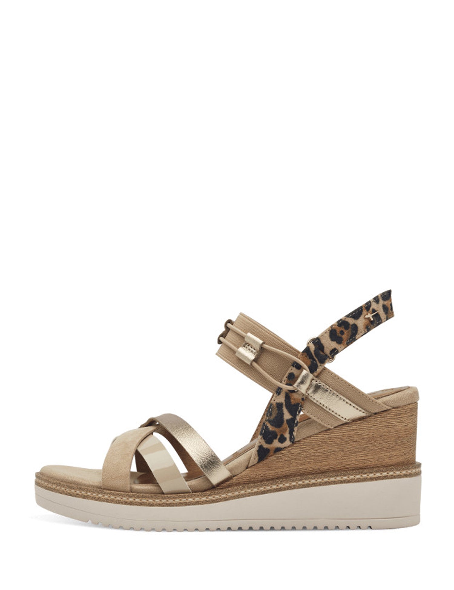 Sandali zeppa Beige Tamaris