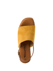 Sandali zeppa Giallo Tamaris
