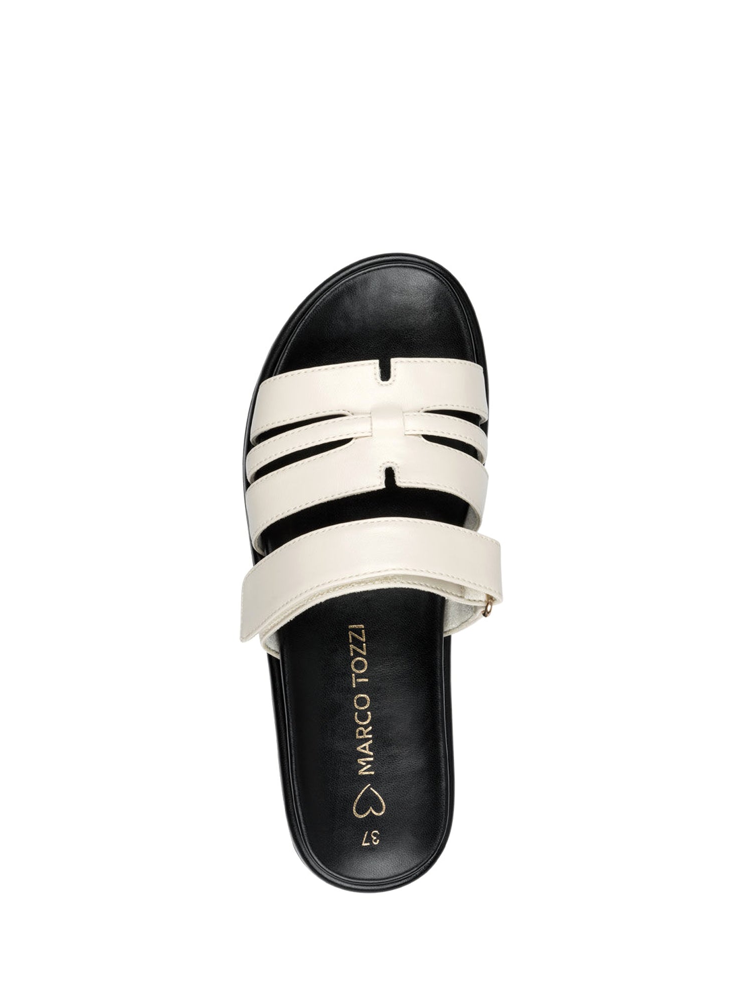 Sandali con strappi Bianco Marco Tozzi