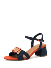 Sandali tacco Blu Marco Tozzi