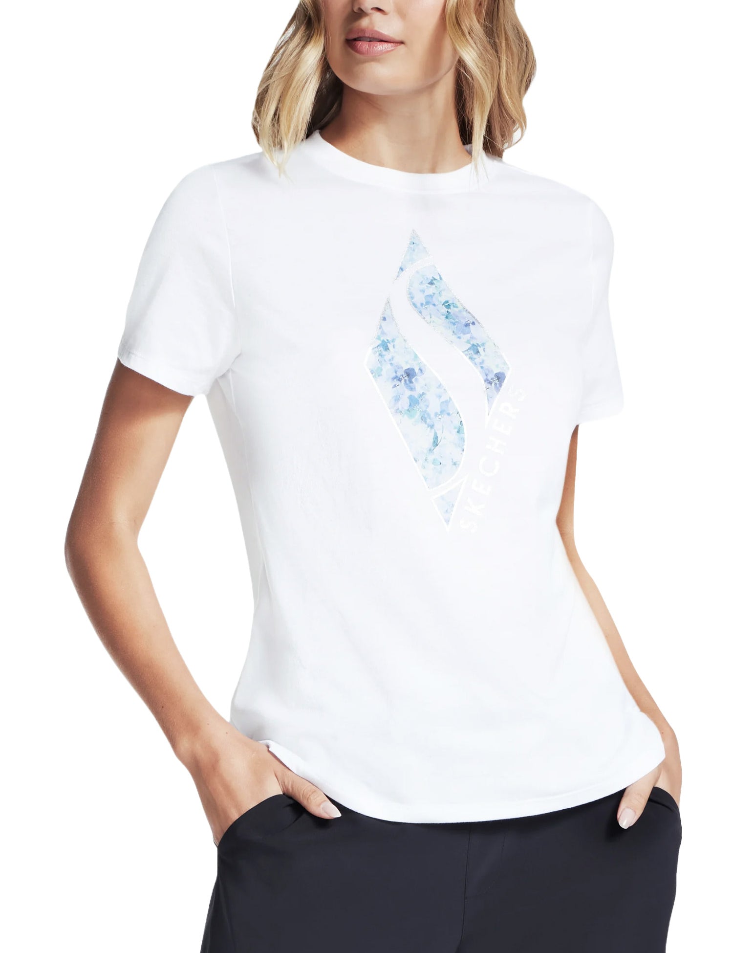 T-shirt Bianco Skechers