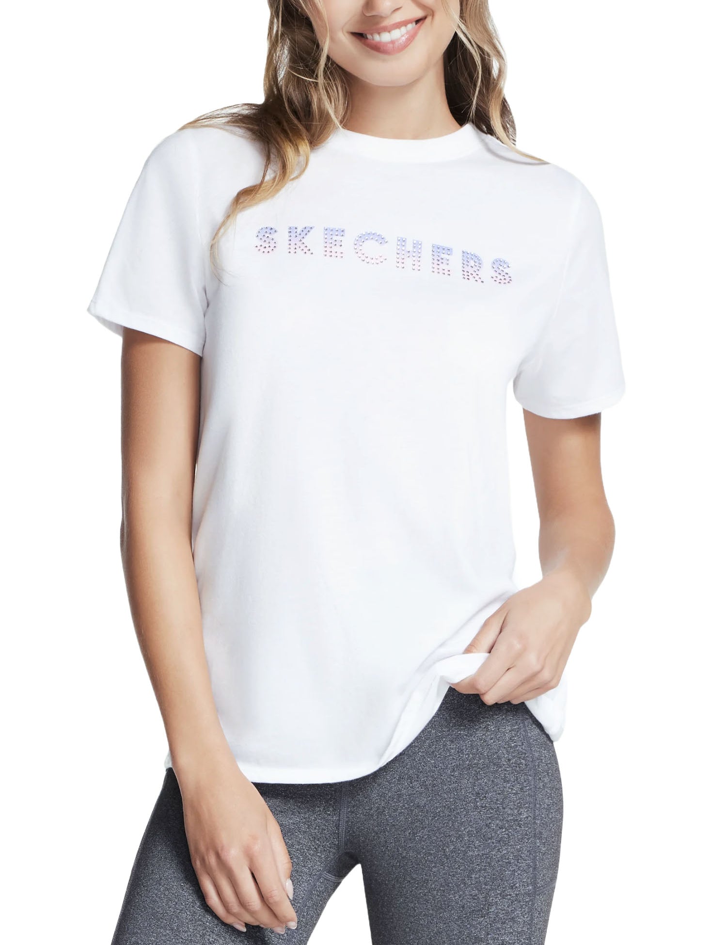 T-shirt Bianco Skechers