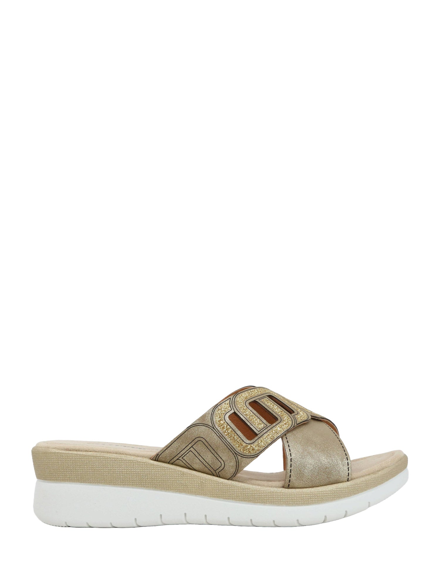 Sandali zeppa Marrone Valleverde