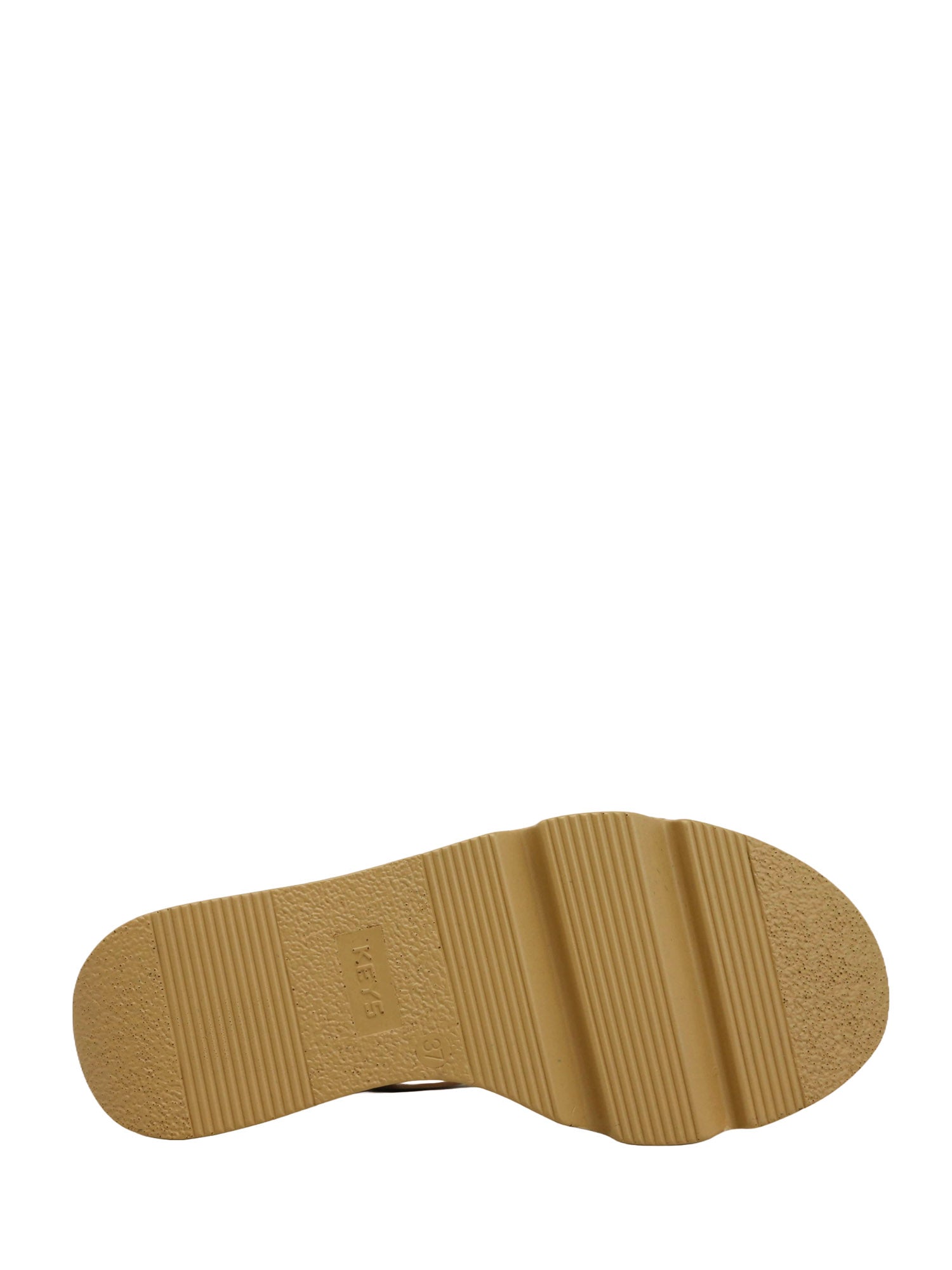 Sandali zeppa Beige Keys