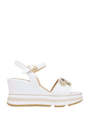 Sandali zeppa Bianco Keys