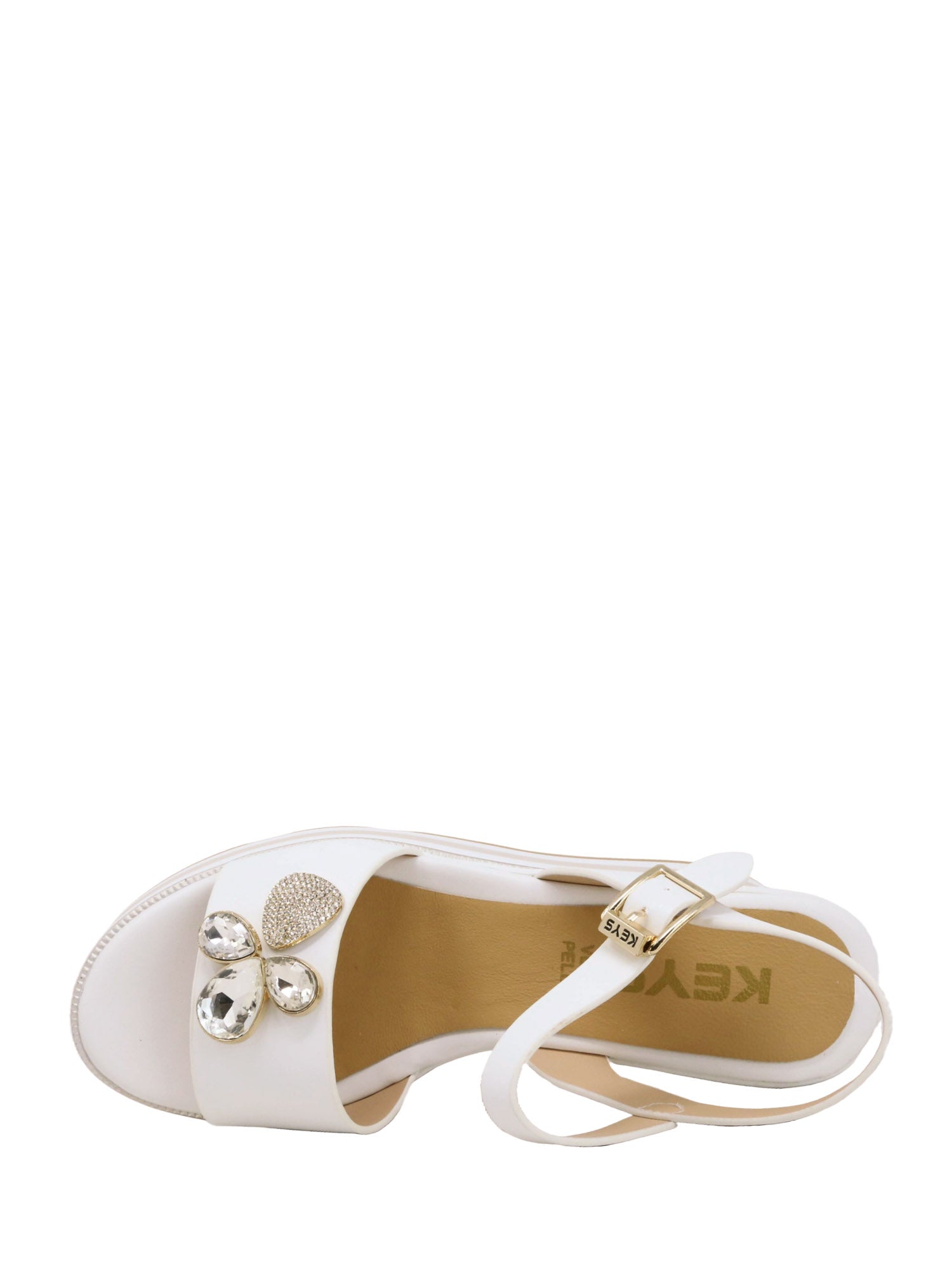 Sandali zeppa Bianco Keys