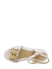 Sandali zeppa Bianco Keys