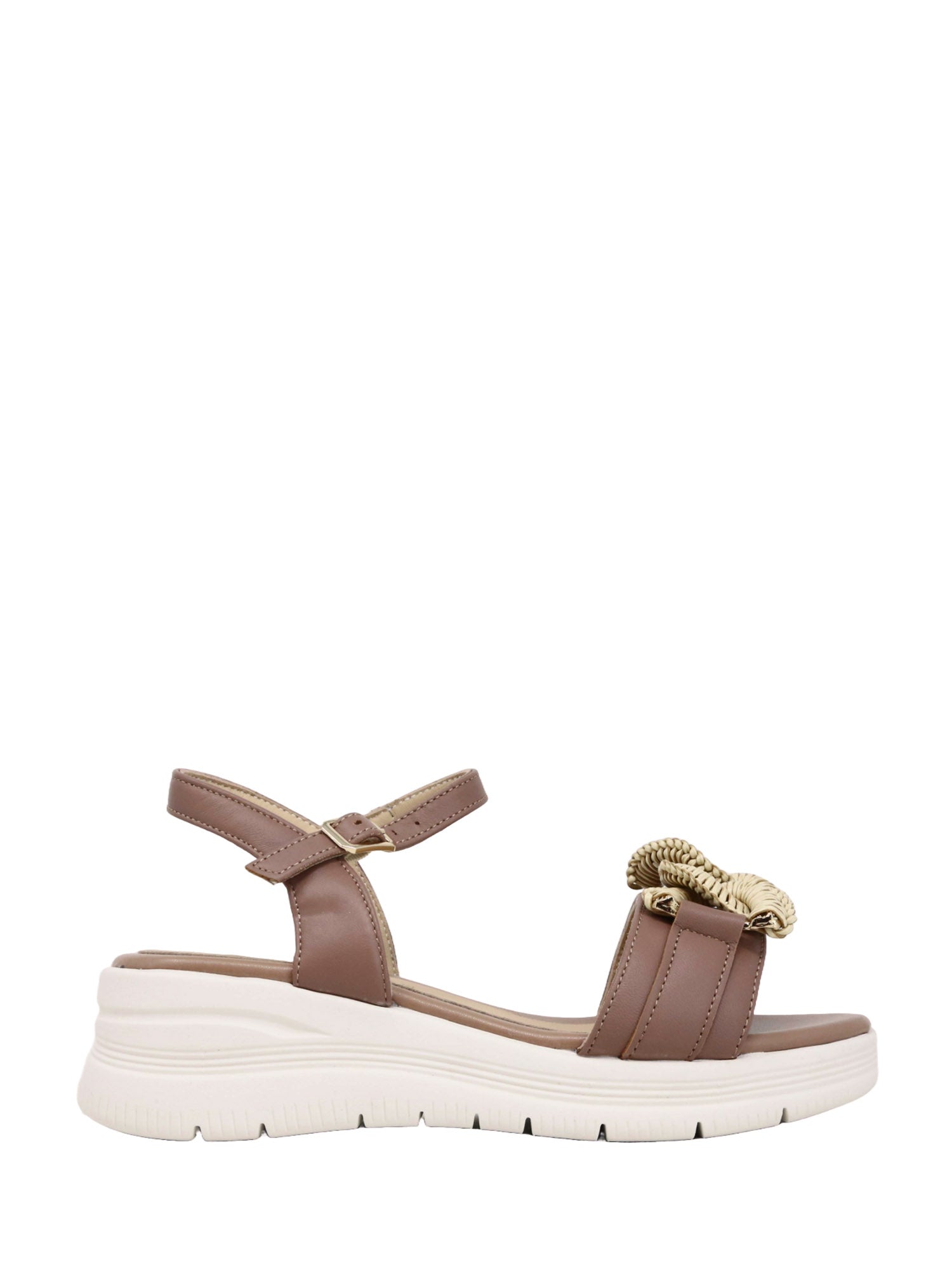 Sandali zeppa Marrone Keys