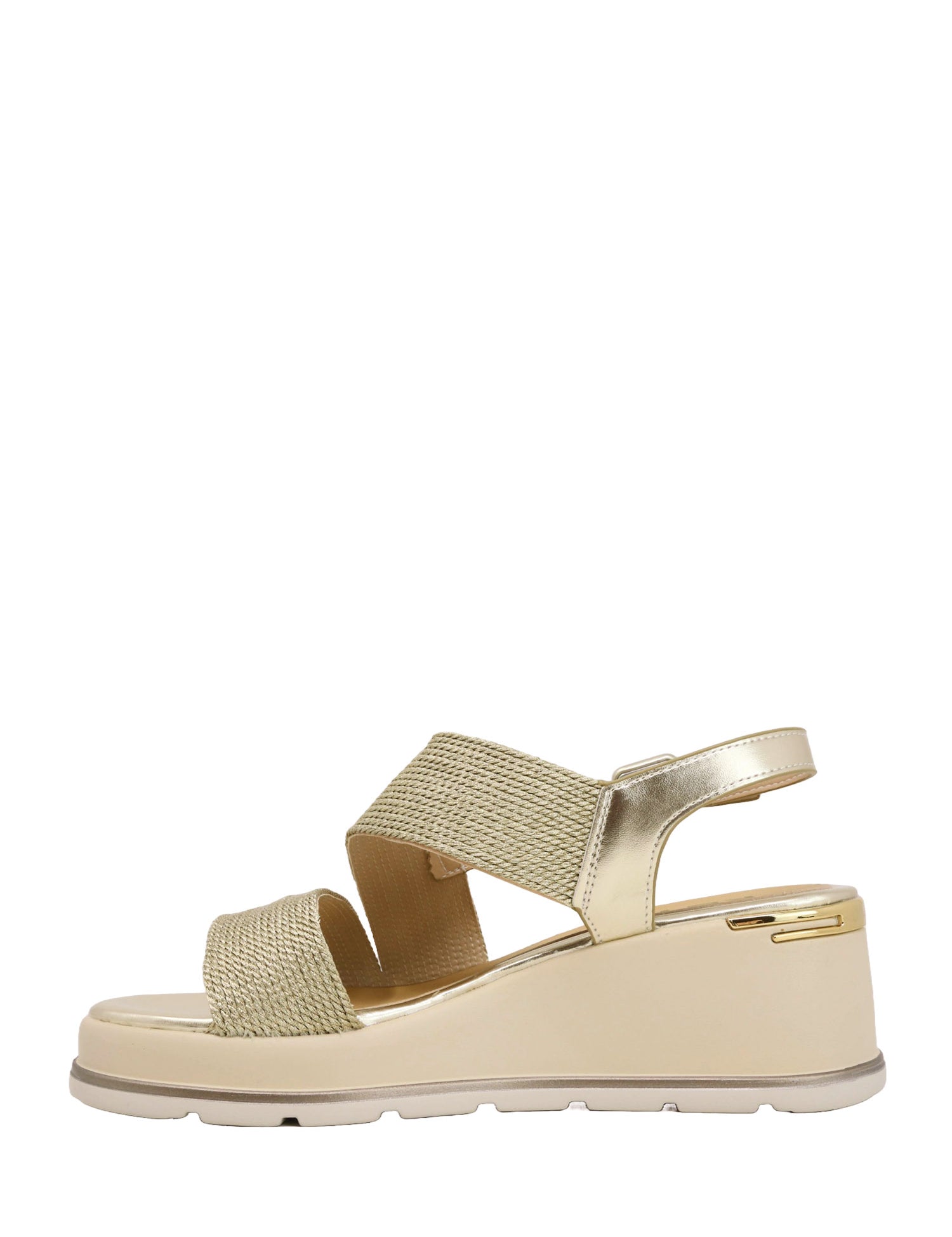 Sandali zeppa Dorato Keys