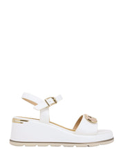 Sandali zeppa Bianco Keys