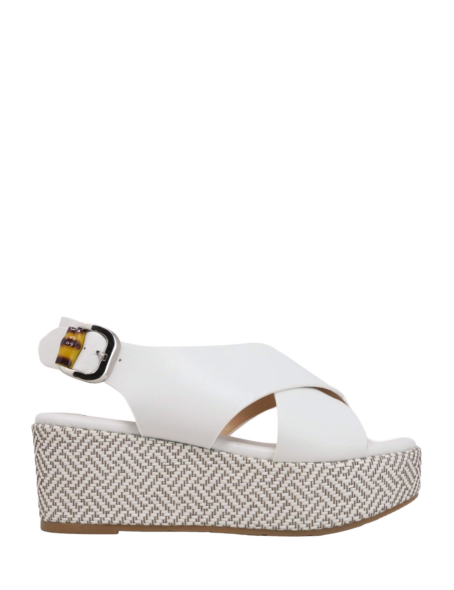 Sandali zeppa Bianco Keys