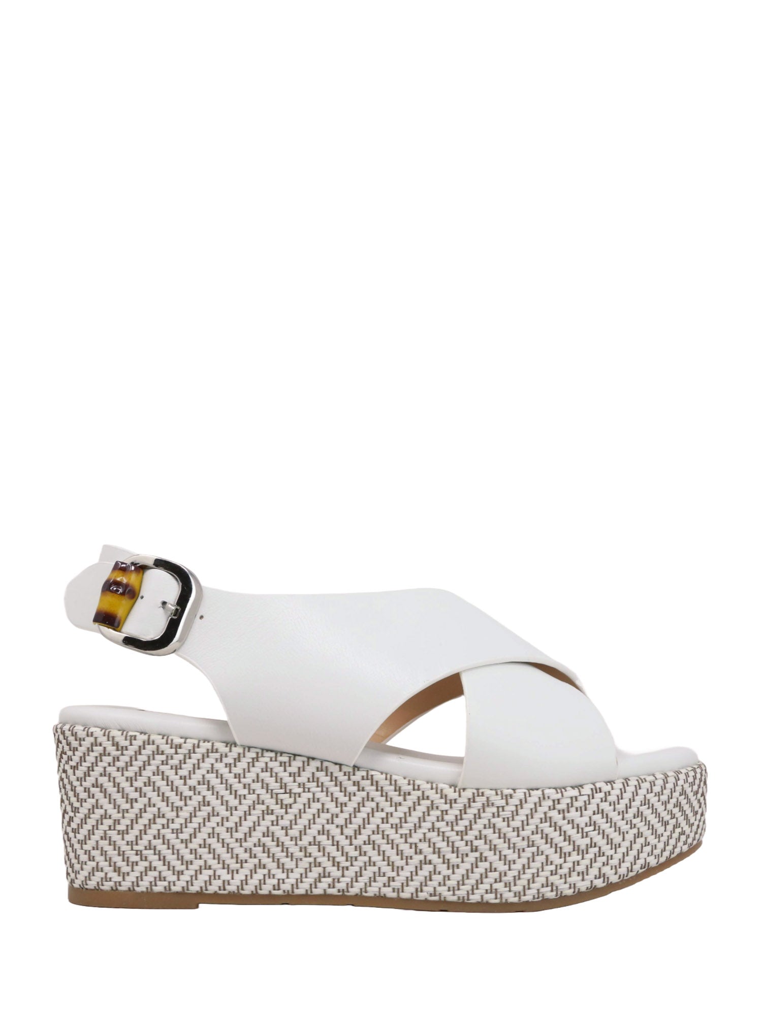 Sandali zeppa Bianco Keys