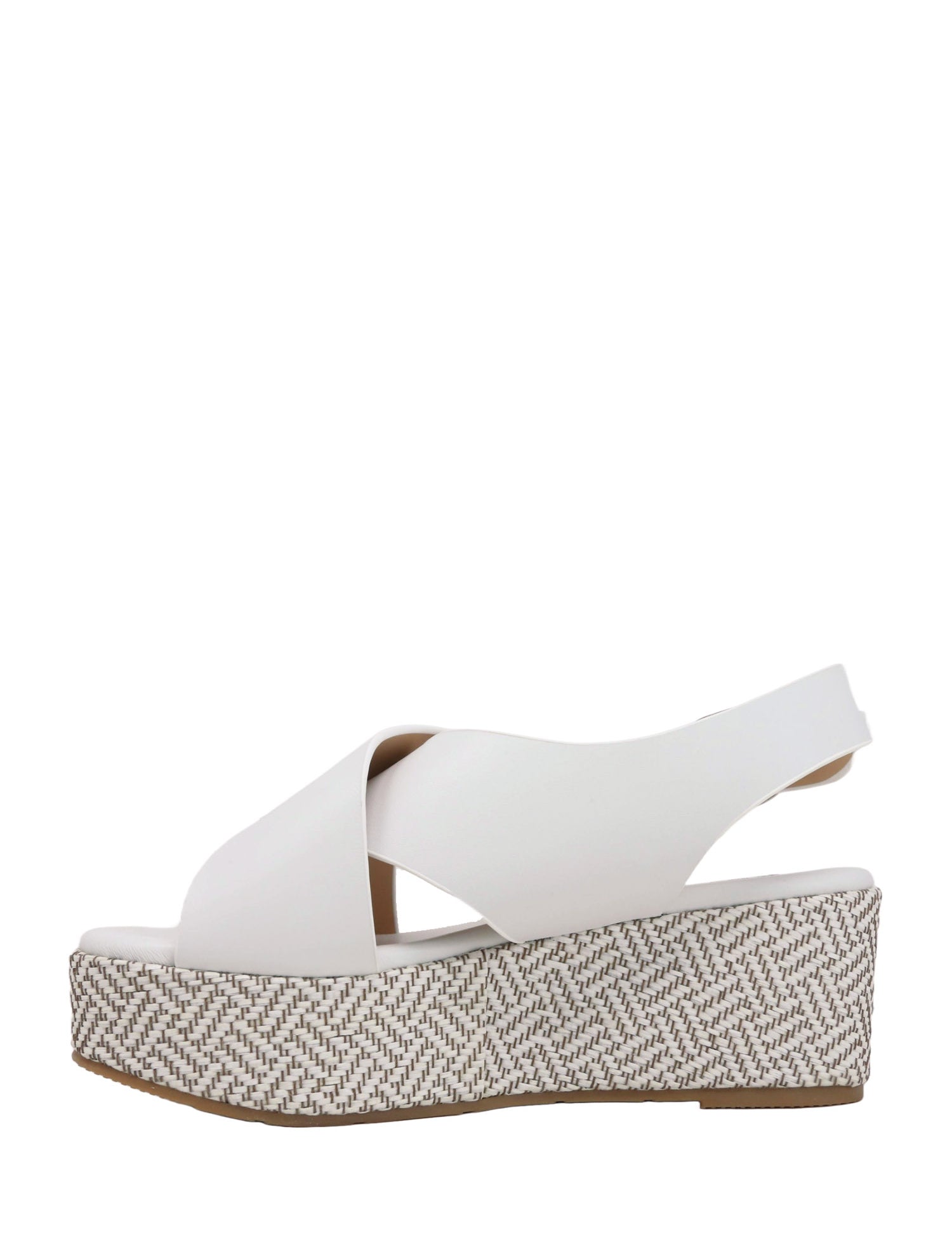 Sandali zeppa Bianco Keys