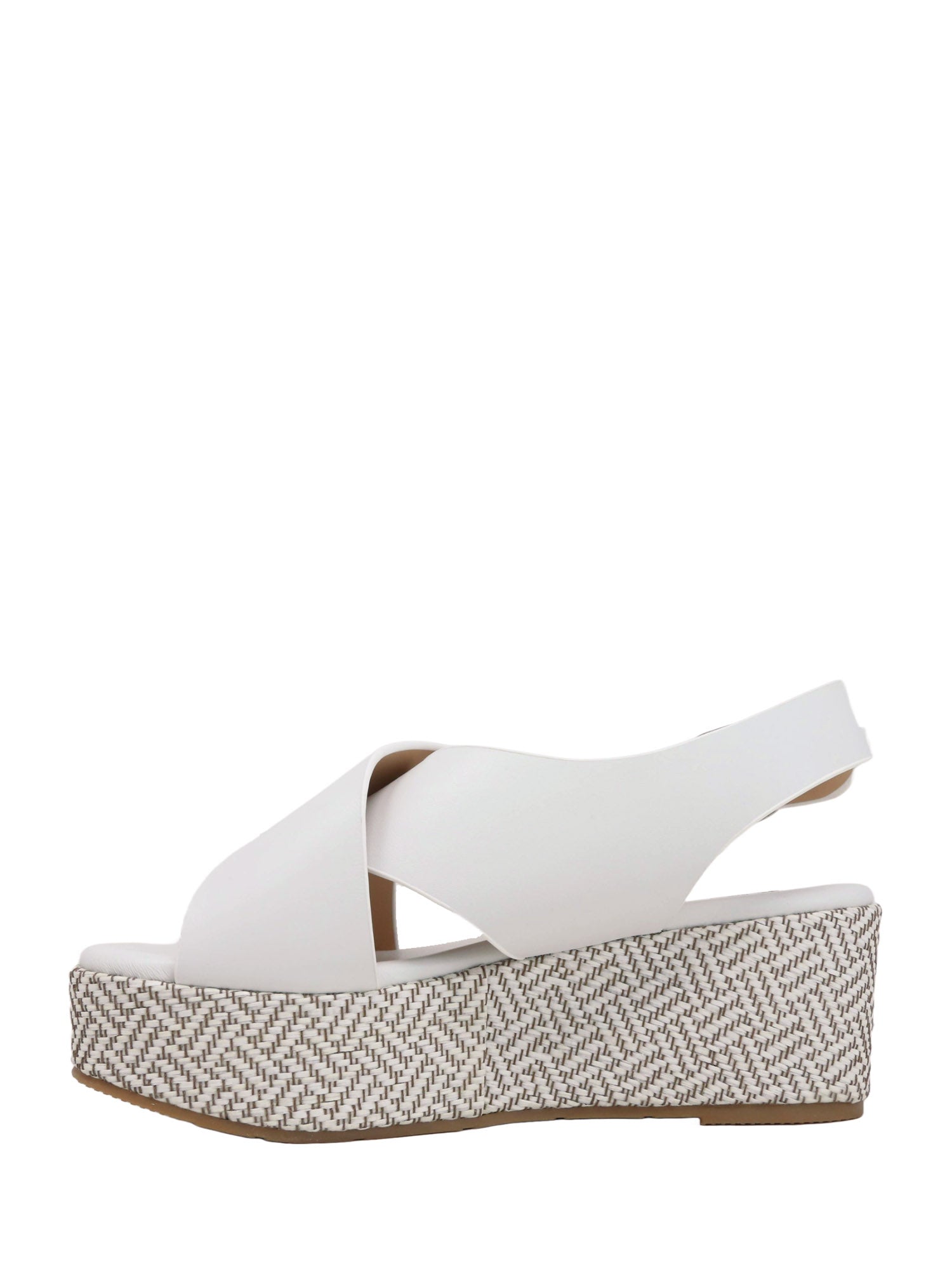 Sandali zeppa Bianco Keys