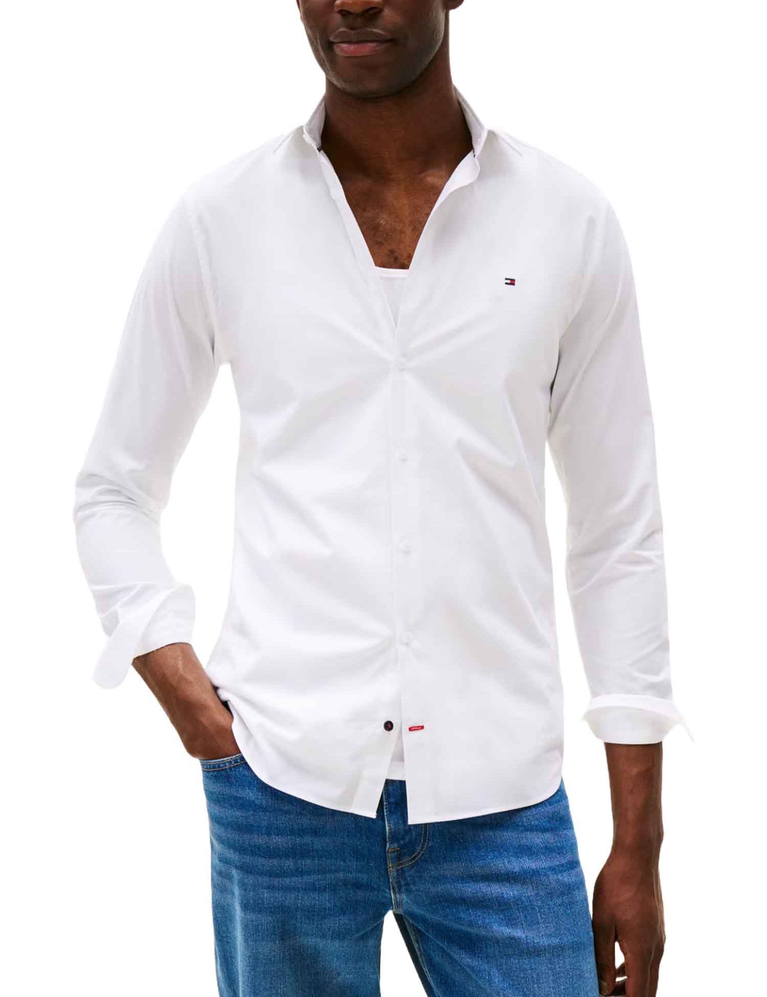 Camicie Bianco Tommy Hilfiger