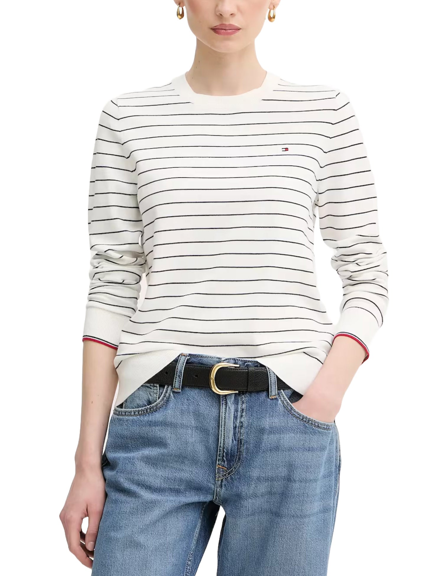 Maglioncini Bianco Tommy Hilfiger