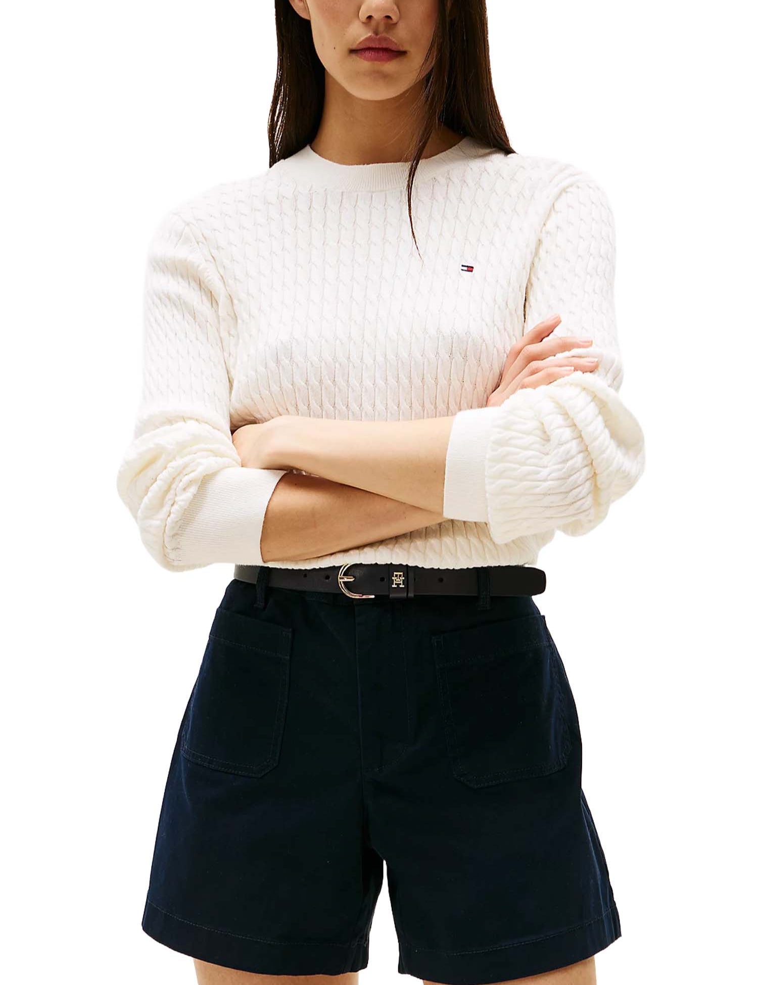 Maglioncini Bianco Tommy Hilfiger