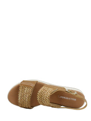 Sandali zeppa Marrone Valleverde