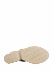 Sandali zeppa Beige Valleverde