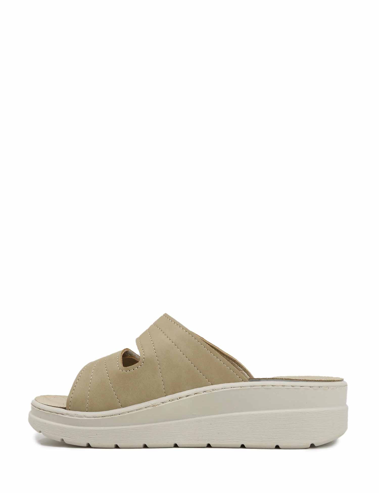 Sandali zeppa Beige Valleverde