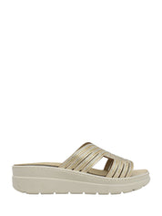 Sandali zeppa Beige Valleverde