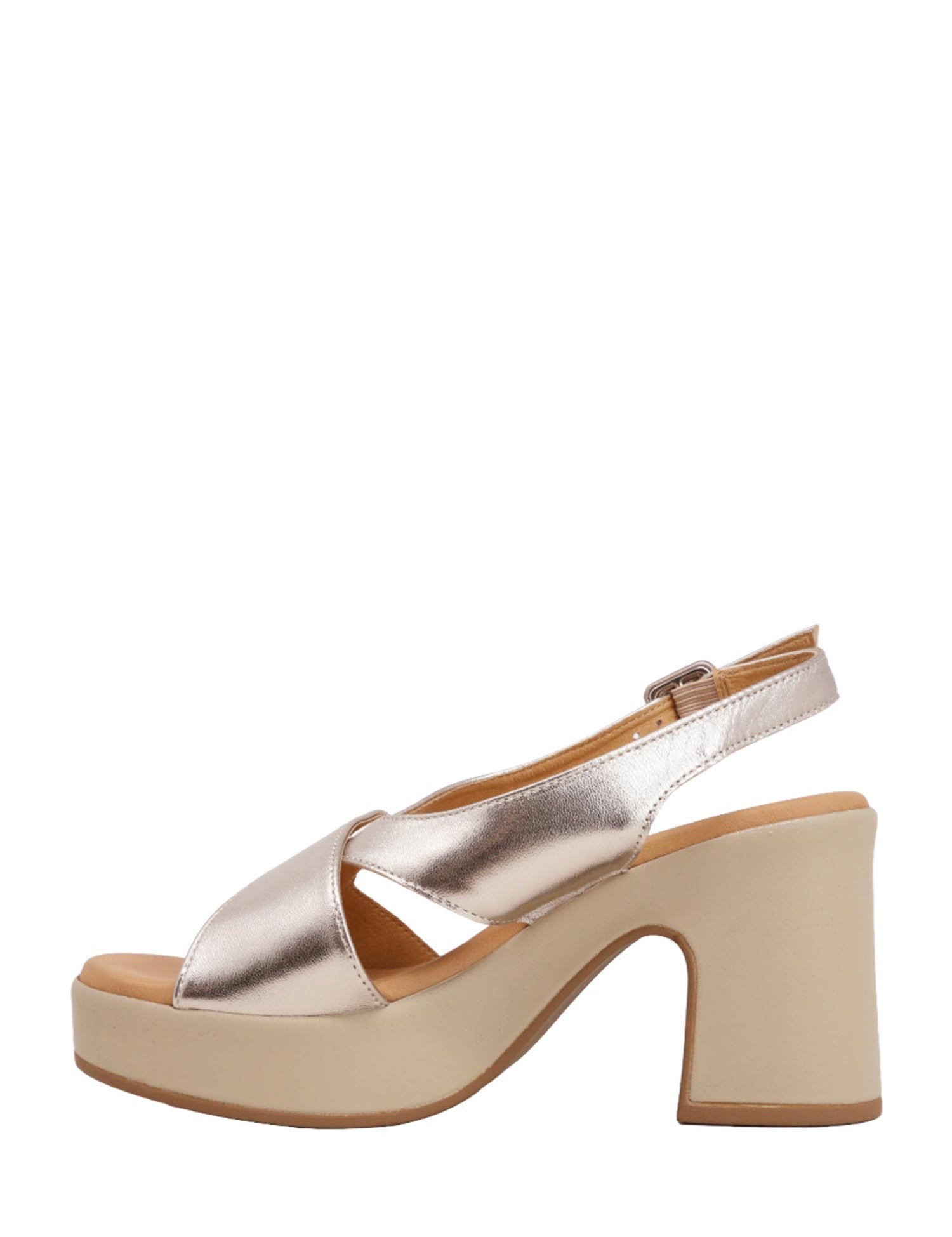 Sandali tacco Tortora Susimoda