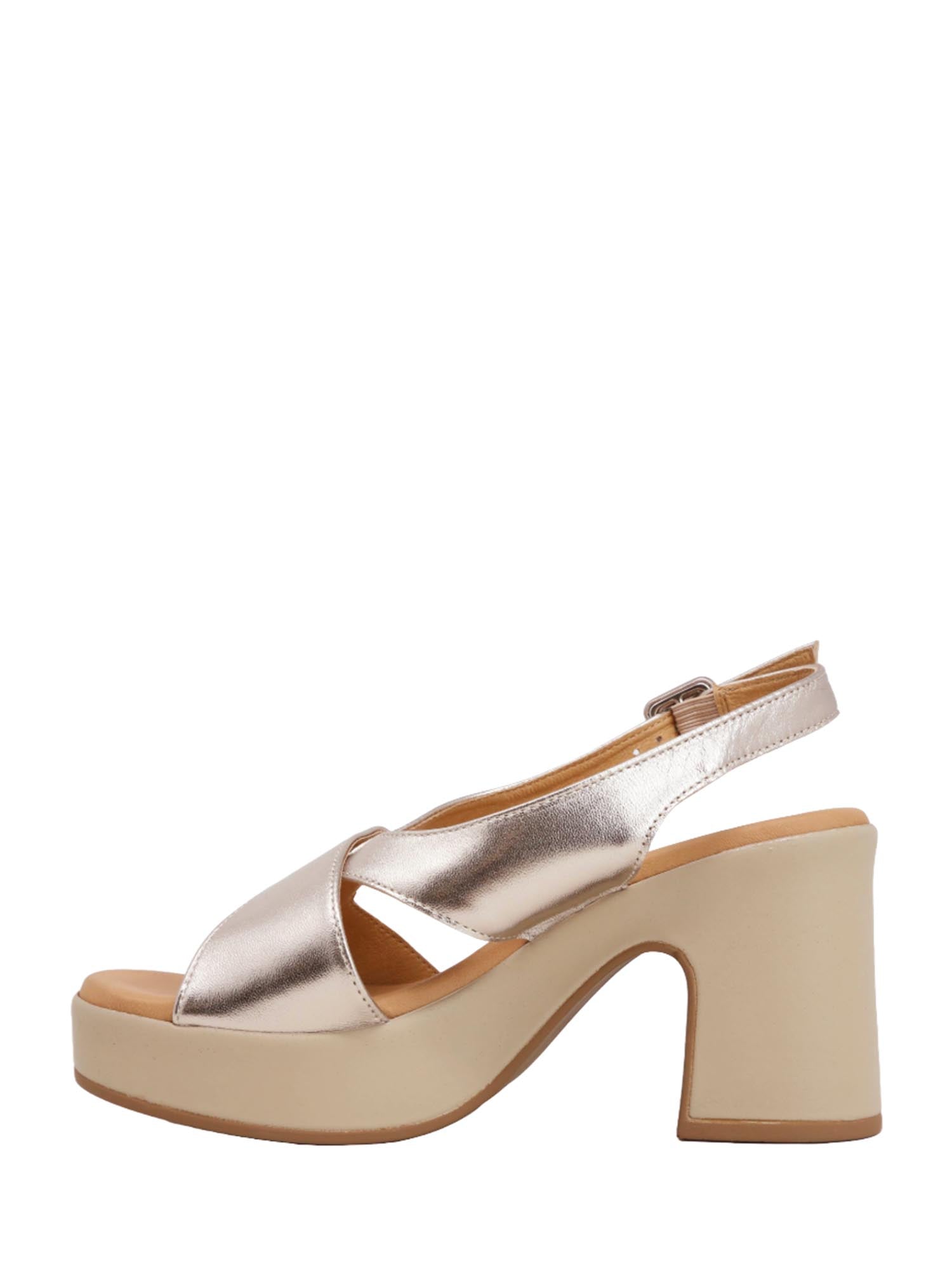 Sandali tacco Tortora Susimoda