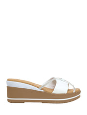 Sandali zeppa Bianco Susimoda