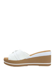 Sandali zeppa Bianco Susimoda