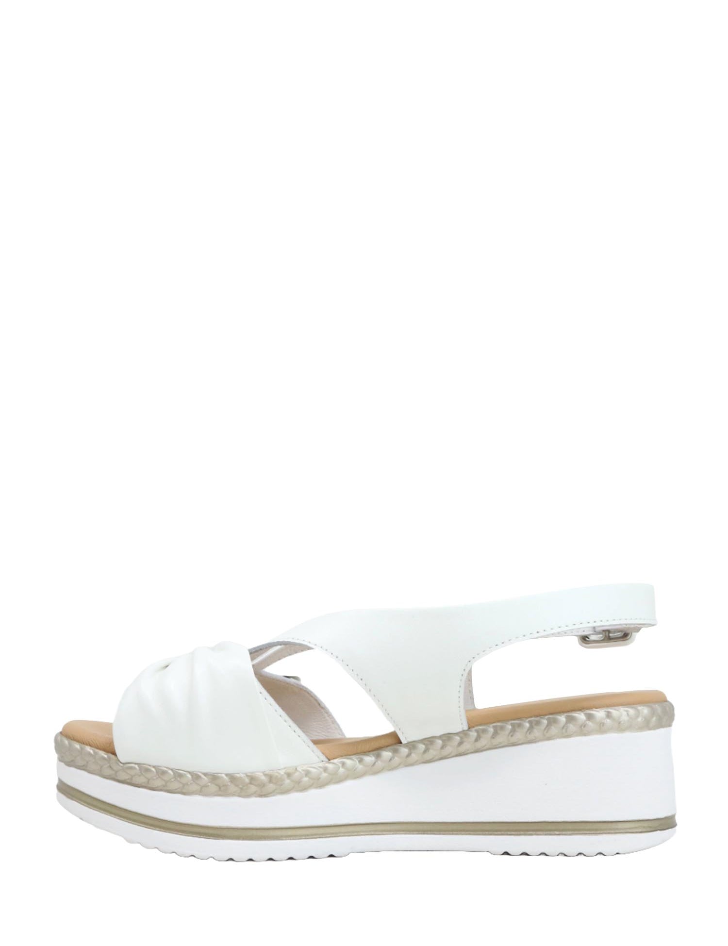 Sandali zeppa Bianco Susimoda