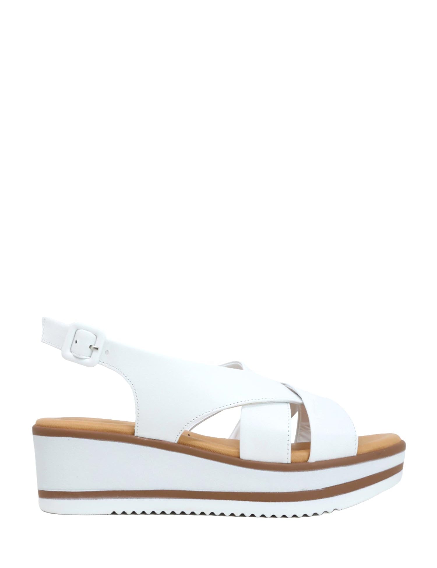 Sandali zeppa Bianco Susimoda