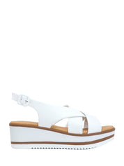 Sandali zeppa Bianco Susimoda