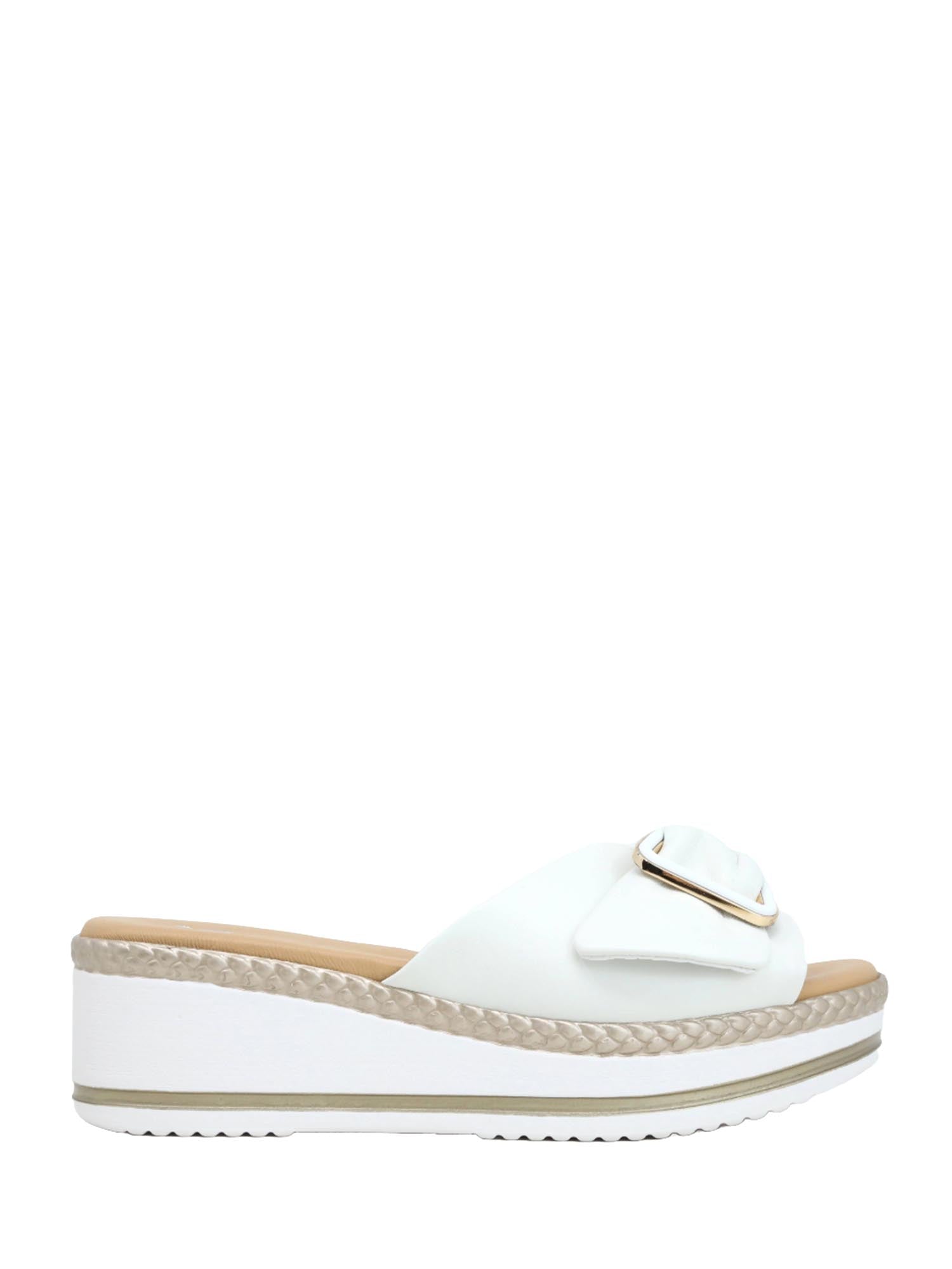 Sandali zeppa Bianco Susimoda