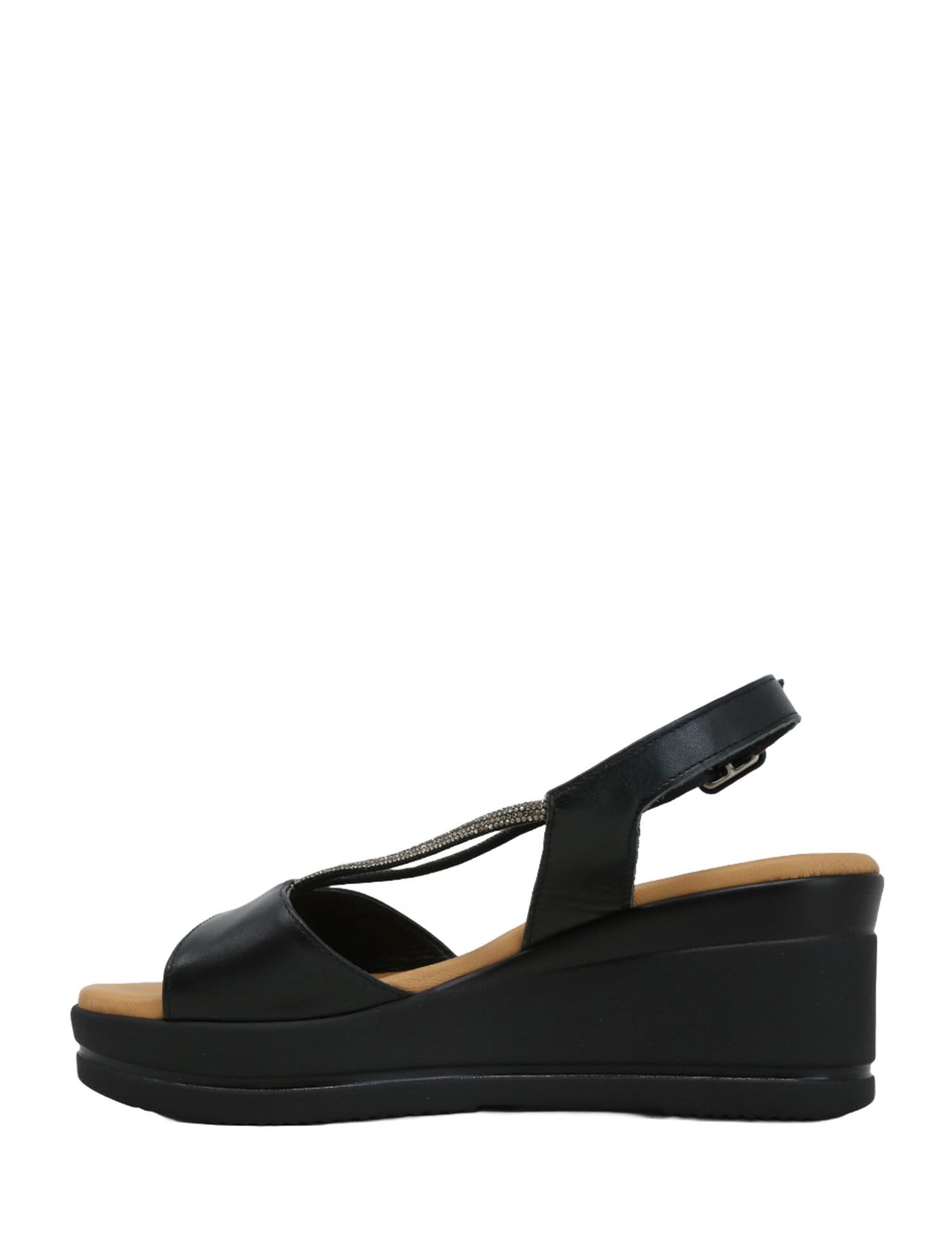 Sandali zeppa Nero Susimoda