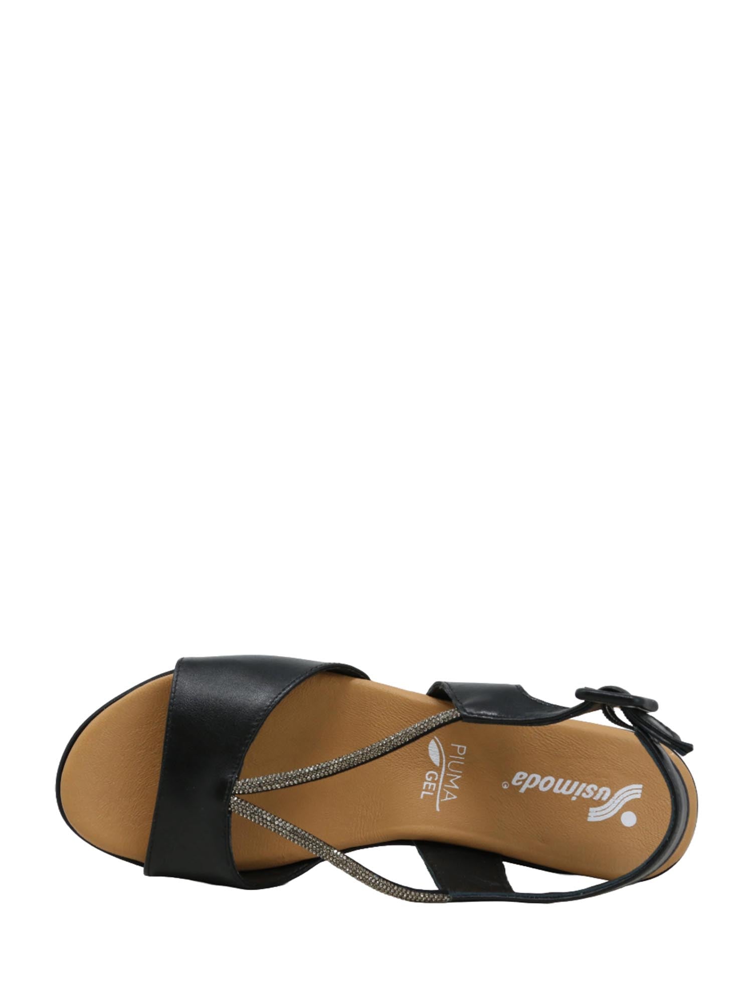 Sandali zeppa Nero Susimoda