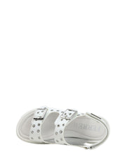 Sandali con strappi Bianco Ferre
