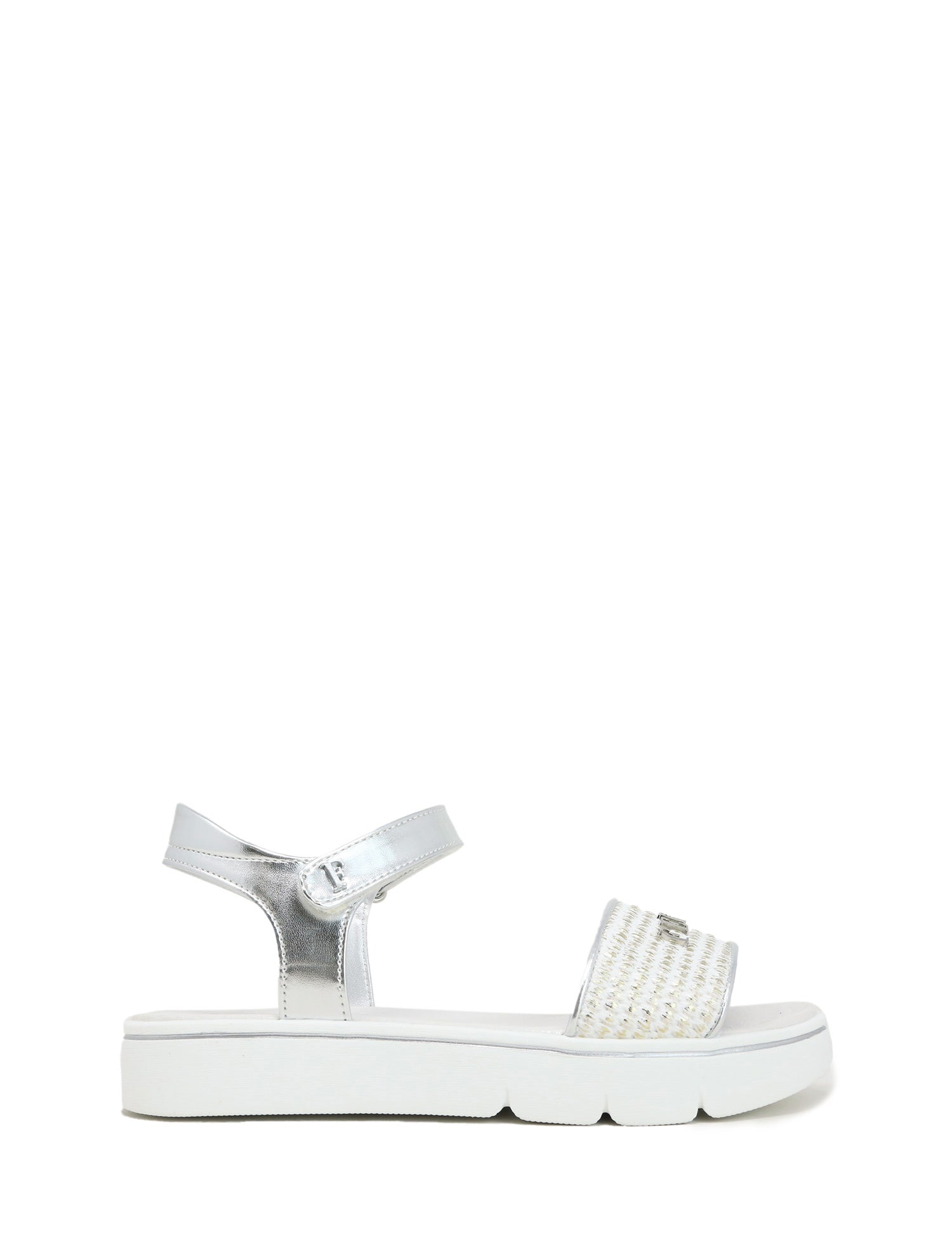 Sandali con strappi Bianco Ferre